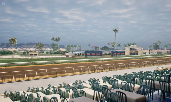Del Mar Thoroughbred Club - Section Stretch Run Box 57 B Lvl 2 Seat View