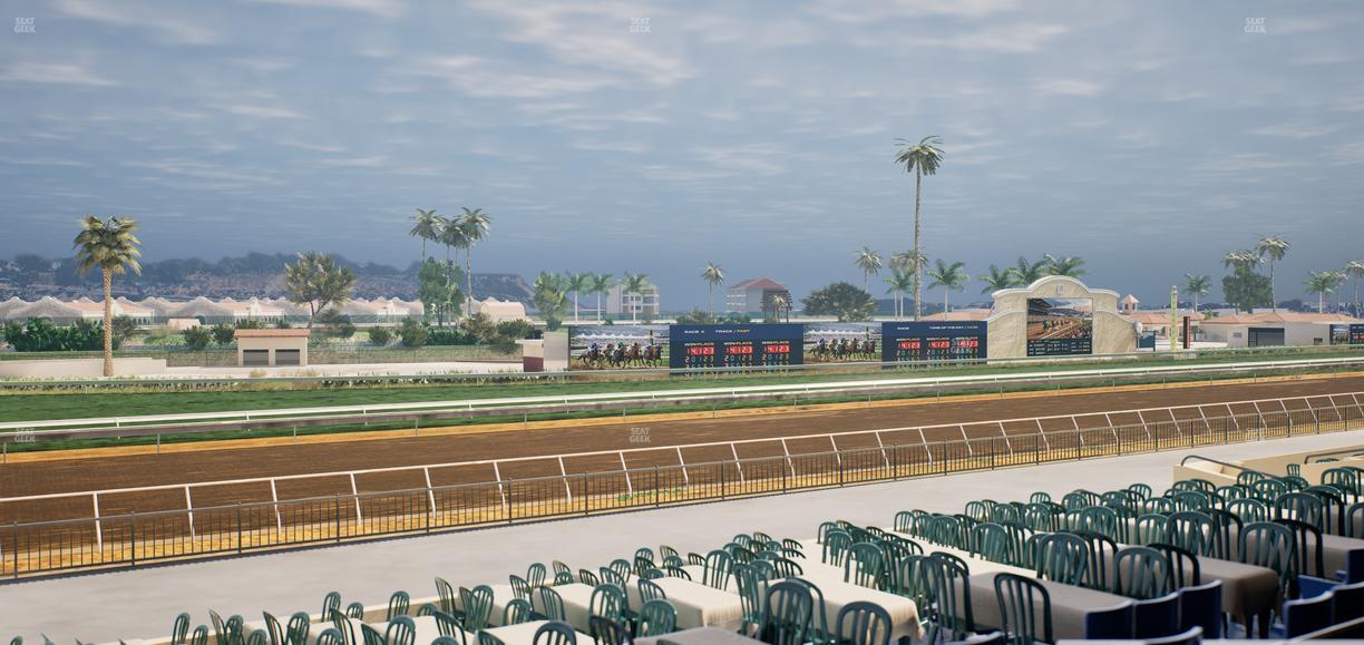Del Mar Thoroughbred Club - Section Stretch Run Box 57 C Lvl 2 Seat View