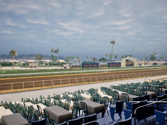 Del Mar Thoroughbred Club - Section Stretch Run Box 57 C Lvl 2 Seat View