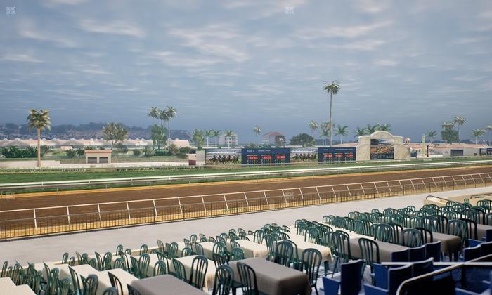 Del Mar Thoroughbred Club - Section Stretch Run Box 57 C Lvl 2 Seat View