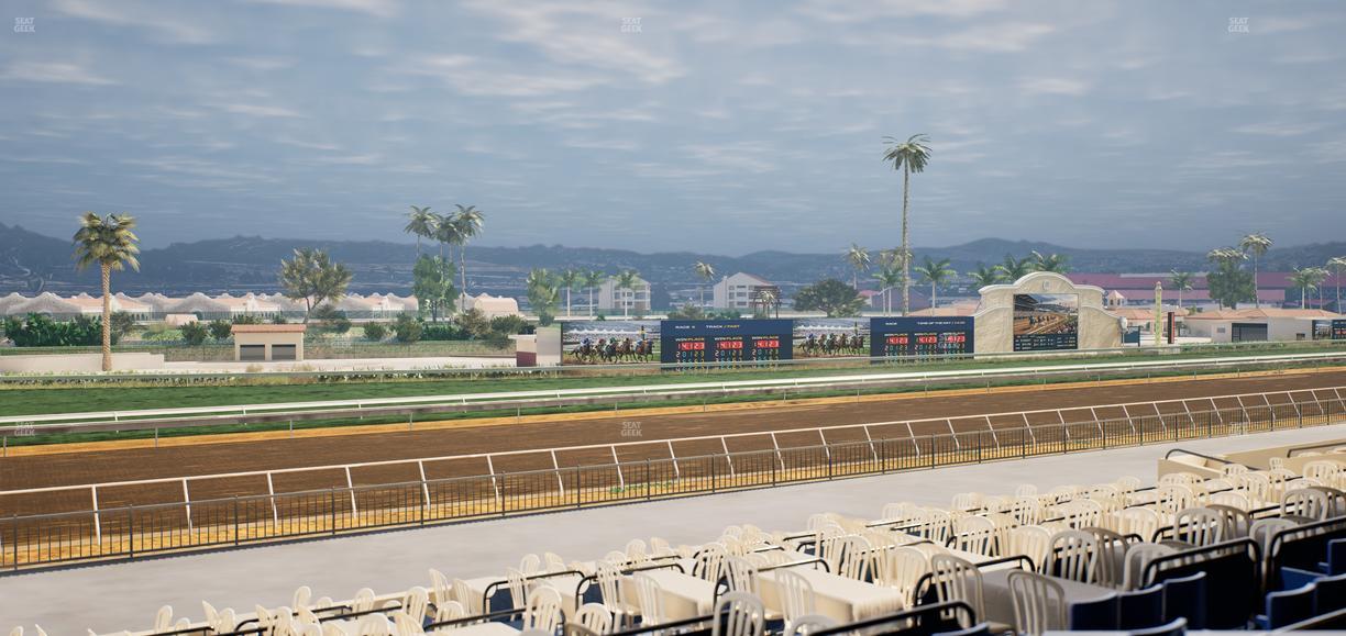 Del Mar Thoroughbred Club - Section Stretch Run Box 57 C Lvl 2 Seat View