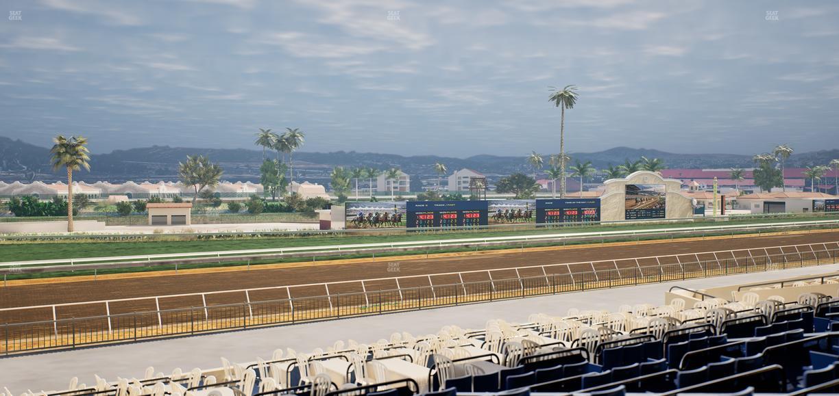 Del Mar Thoroughbred Club - Section Stretch Run Box 57 E Lvl 2 Seat View