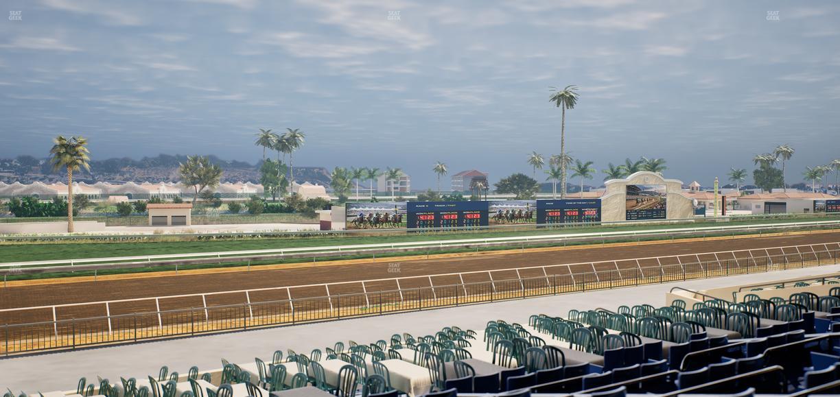 Del Mar Thoroughbred Club - Section Stretch Run Box 57 E Lvl 2 Seat View