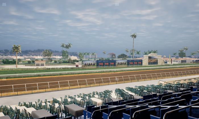 Del Mar Thoroughbred Club - Section Stretch Run Box 57 E Lvl 2 Seat View