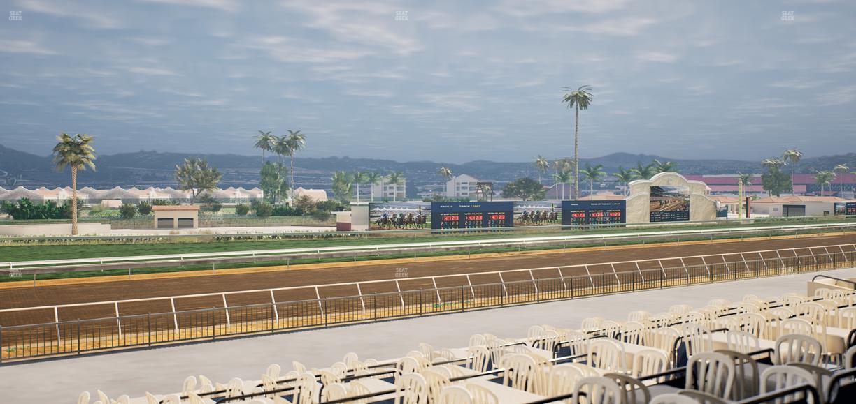 Del Mar Thoroughbred Club - Section Stretch Run Box 58 B Lvl 2 Seat View