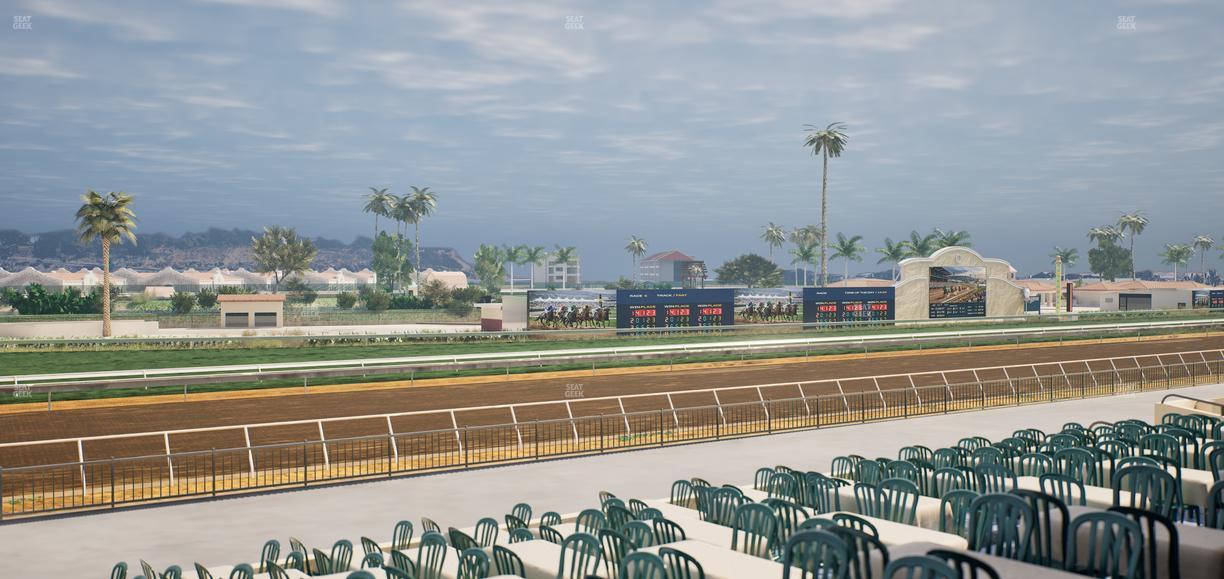 Del Mar Thoroughbred Club - Section Stretch Run Box 58 B Lvl 2 Seat View