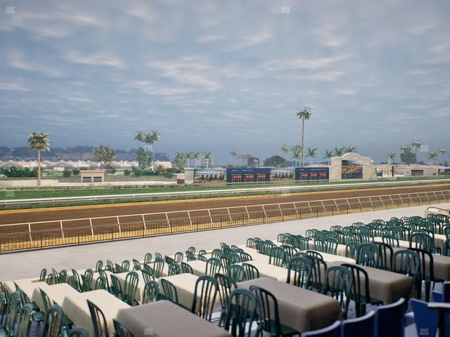 Del Mar Thoroughbred Club - Section Stretch Run Box 58 B Lvl 2 Seat View