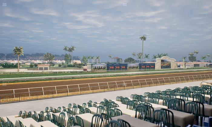 Del Mar Thoroughbred Club - Section Stretch Run Box 58 B Lvl 2 Seat View
