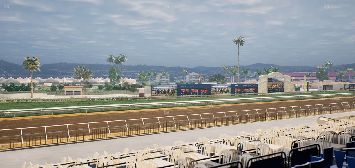 Del Mar Thoroughbred Club - Section Stretch Run Box 58 C Lvl 2 Seat View