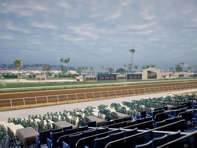 Del Mar Thoroughbred Club - Section Stretch Run Box 58 D Lvl 2 Seat View