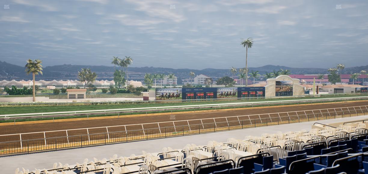 Del Mar Thoroughbred Club - Section Stretch Run Box 58 D Lvl 2 Seat View