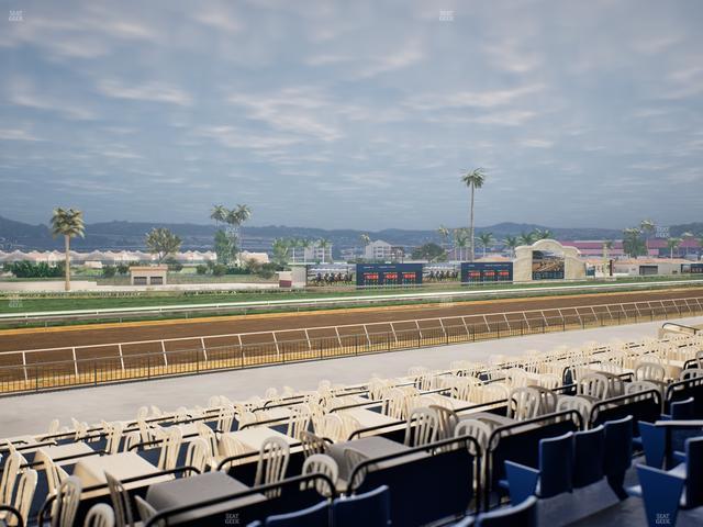 Del Mar Thoroughbred Club - Section Stretch Run Box 59 B Lvl 2 Seat View