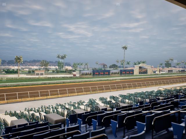 Del Mar Thoroughbred Club - Section Stretch Run Box 59 D Lvl 2 Seat View