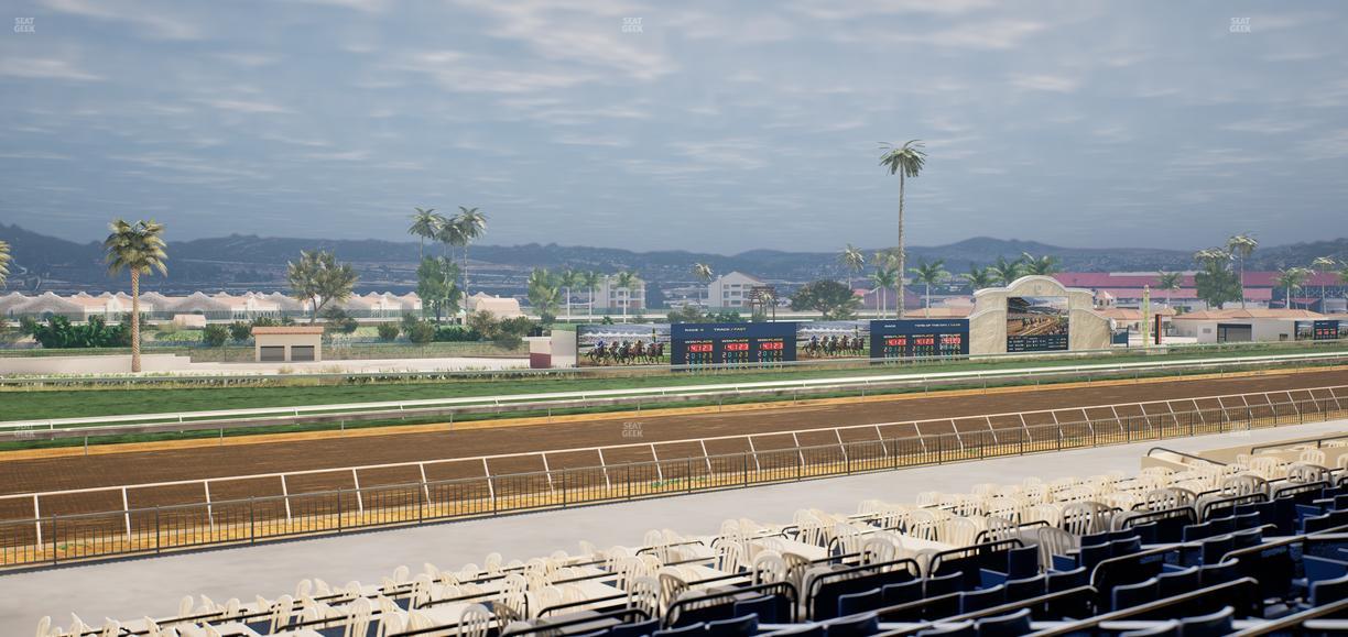 Del Mar Thoroughbred Club - Section Stretch Run Box 59 D Lvl 2 Seat View