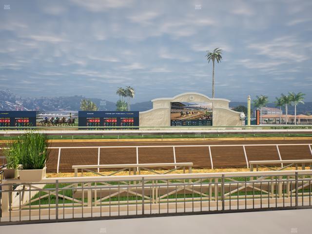 Del Mar Thoroughbred Club - Section Stretch Run Box 6 A Lvl 1 Seat View