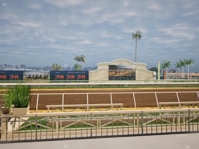 Del Mar Thoroughbred Club - Section Stretch Run Box 6 A Lvl 1 Seat View
