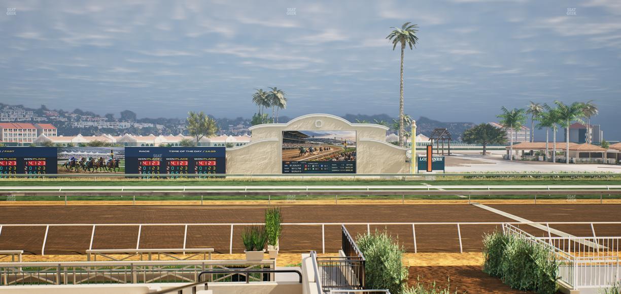 Del Mar Thoroughbred Club - Section Stretch Run Box 6 A Lvl 2 Seat View