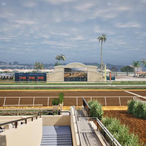 Del Mar Thoroughbred Club - Section Stretch Run Box 6 A Lvl 2 Seat View