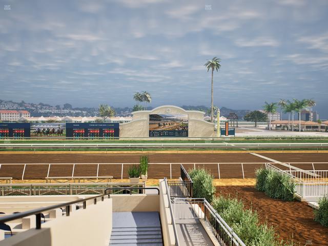 Del Mar Thoroughbred Club - Section Stretch Run Box 6 A Lvl 2 Seat View