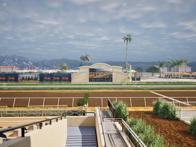Del Mar Thoroughbred Club - Section Stretch Run Box 6 A Lvl 2 Seat View