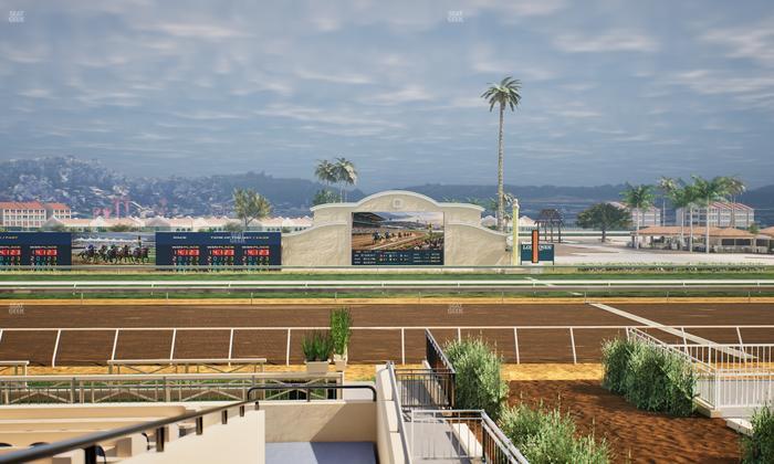 Del Mar Thoroughbred Club - Section Stretch Run Box 6 A Lvl 2 Seat View