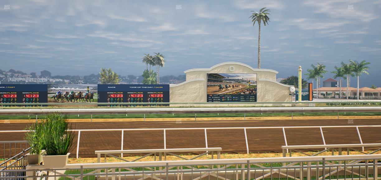 Del Mar Thoroughbred Club - Section Stretch Run Box 6 B Lvl 1 Seat View