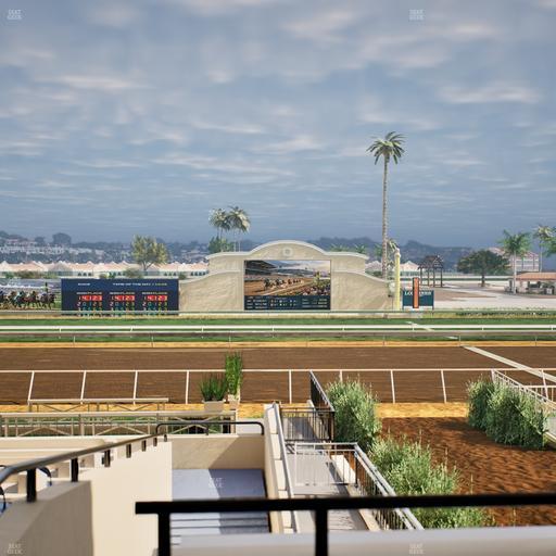 Del Mar Thoroughbred Club - Section Stretch Run Box 6 B Lvl 2 Seat View