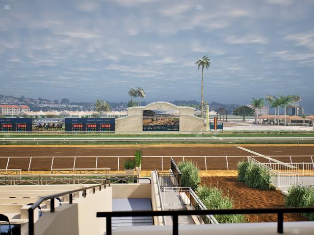 Del Mar Thoroughbred Club - Section Stretch Run Box 6 B Lvl 2 Seat View