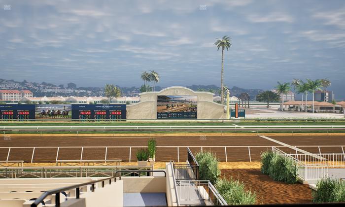 Del Mar Thoroughbred Club - Section Stretch Run Box 6 B Lvl 2 Seat View