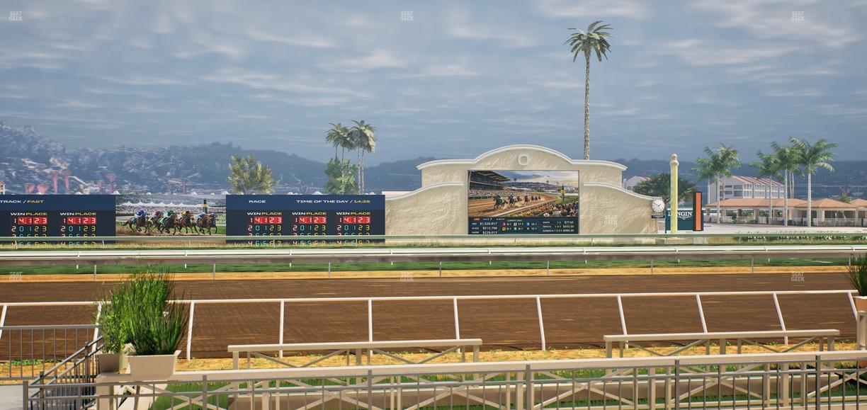 Del Mar Thoroughbred Club - Section Stretch Run Box 6 C Lvl 1 Seat View