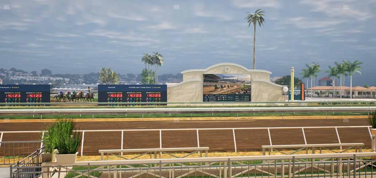 Del Mar Thoroughbred Club - Section Stretch Run Box 6 C Lvl 1 Seat View