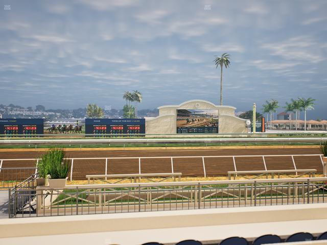 Del Mar Thoroughbred Club - Section Stretch Run Box 6 C Lvl 1 Seat View