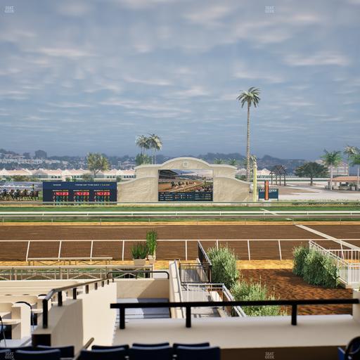 Del Mar Thoroughbred Club - Section Stretch Run Box 6 C Lvl 2 Seat View