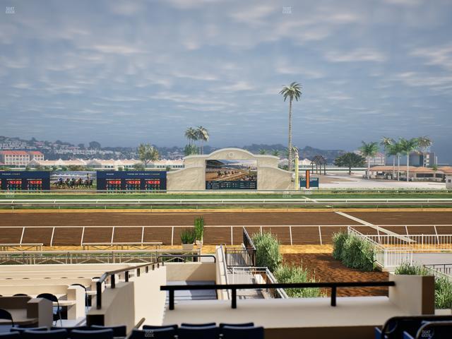Del Mar Thoroughbred Club - Section Stretch Run Box 6 C Lvl 2 Seat View