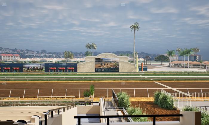 Del Mar Thoroughbred Club - Section Stretch Run Box 6 C Lvl 2 Seat View