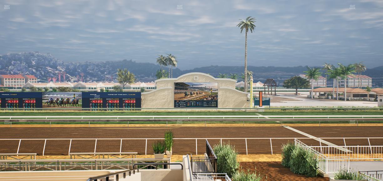 Del Mar Thoroughbred Club - Section Stretch Run Box 6 C Lvl 2 Seat View