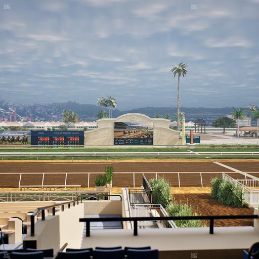 Del Mar Thoroughbred Club - Section Stretch Run Box 6 C Lvl 2 Seat View