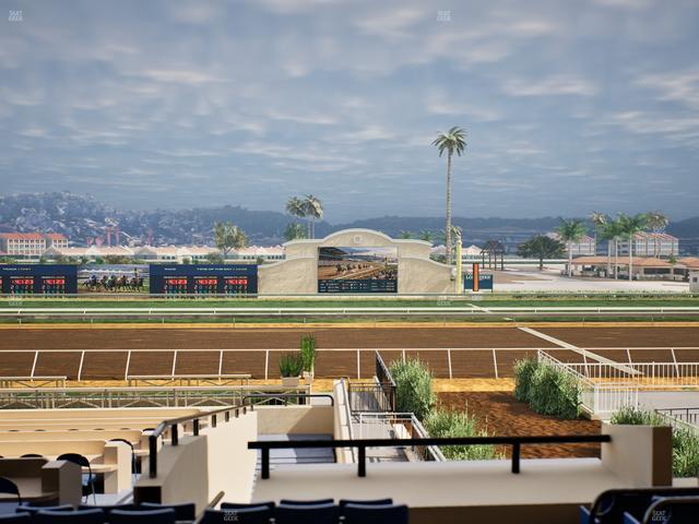 Del Mar Thoroughbred Club - Section Stretch Run Box 6 C Lvl 2 Seat View