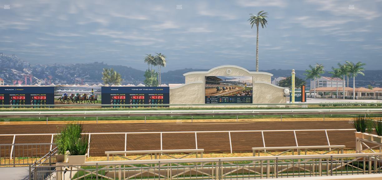 Del Mar Thoroughbred Club - Section Stretch Run Box 6 D Lvl 1 Seat View