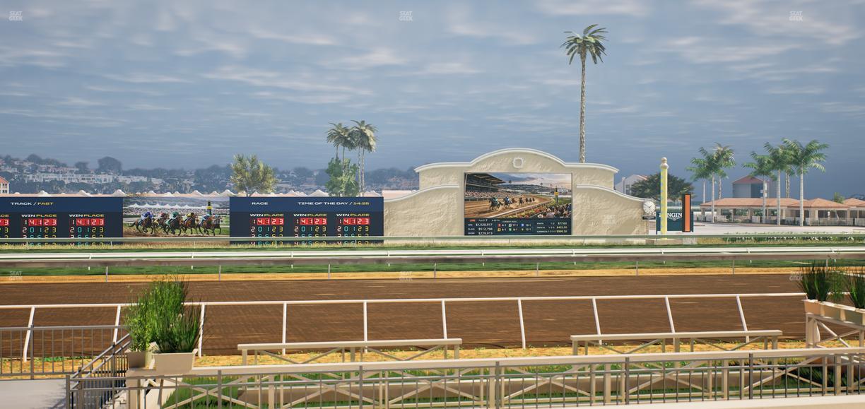 Del Mar Thoroughbred Club - Section Stretch Run Box 6 D Lvl 1 Seat View