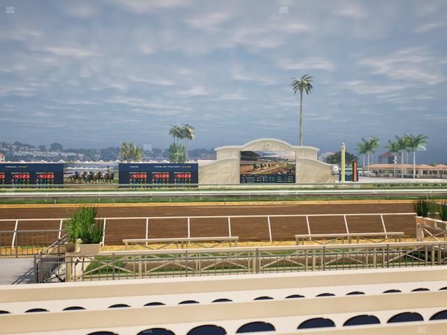 Del Mar Thoroughbred Club - Section Stretch Run Box 6 D Lvl 1 Seat View