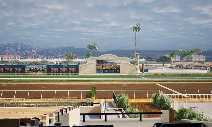 Del Mar Thoroughbred Club - Section Stretch Run Box 6 D Lvl 2 Seat View