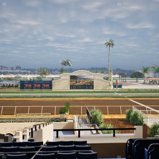 Del Mar Thoroughbred Club - Section Stretch Run Box 6 D Lvl 2 Seat View