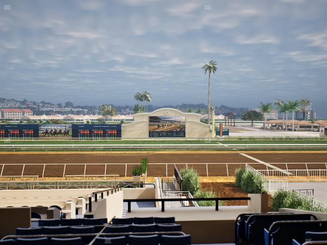 Del Mar Thoroughbred Club - Section Stretch Run Box 6 D Lvl 2 Seat View