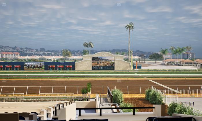 Del Mar Thoroughbred Club - Section Stretch Run Box 6 D Lvl 2 Seat View