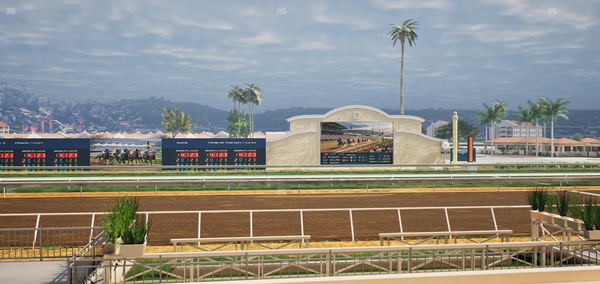 Del Mar Thoroughbred Club - Section Stretch Run Box 6 E Lvl 1 Seat View