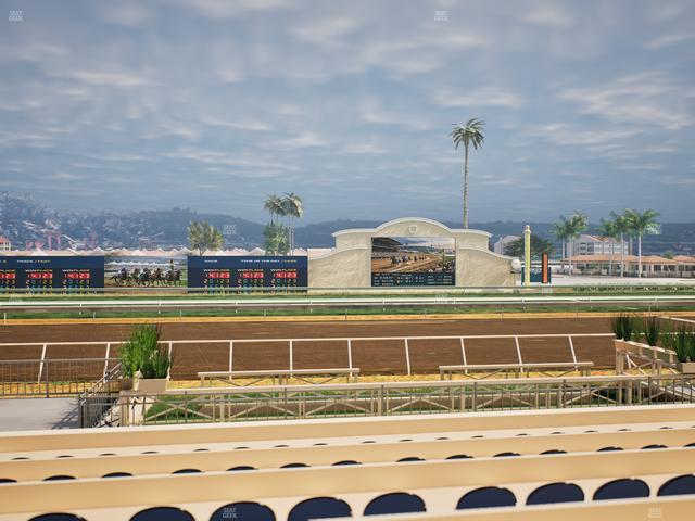 Del Mar Thoroughbred Club - Section Stretch Run Box 6 E Lvl 1 Seat View