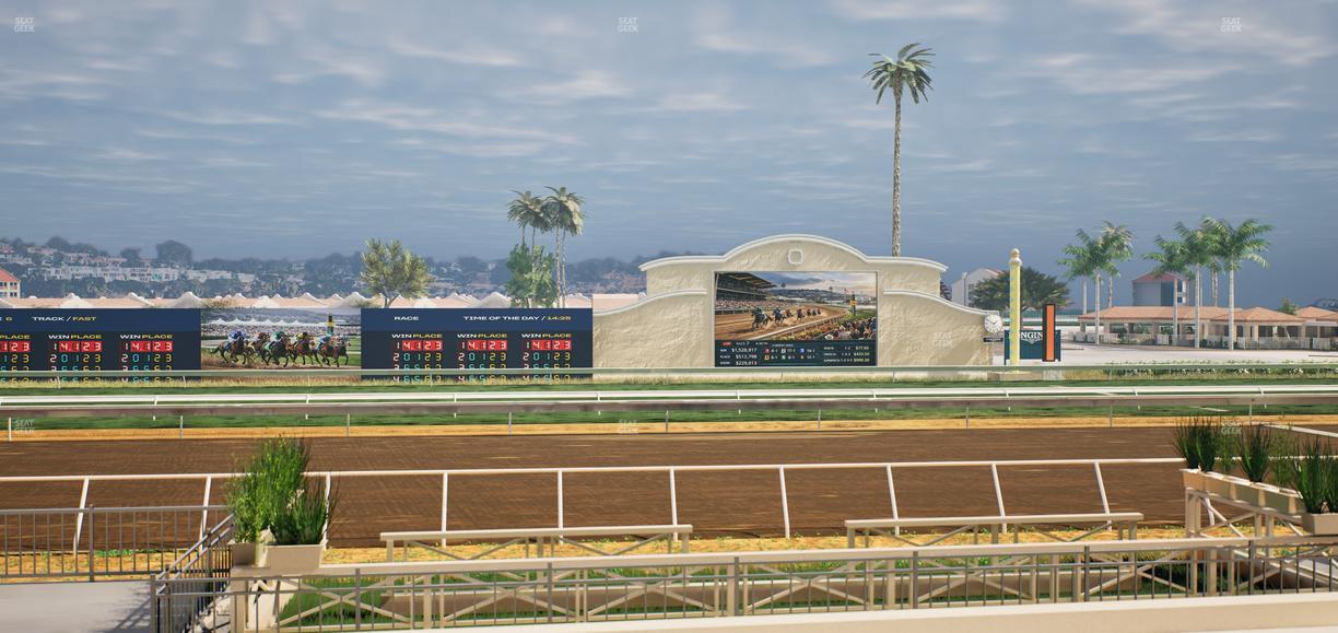 Del Mar Thoroughbred Club - Section Stretch Run Box 6 E Lvl 1 Seat View