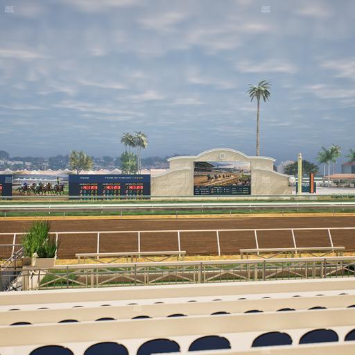 Del Mar Thoroughbred Club - Section Stretch Run Box 6 E Lvl 1 Seat View