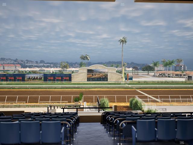 Del Mar Thoroughbred Club - Section Stretch Run Box 6 E Lvl 3 Seat View